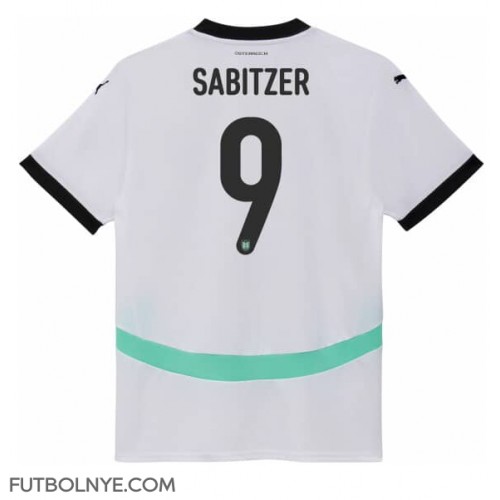 Camiseta Austria Marcel Sabitzer #9 Visitante Equipación Eurocopa 2024 manga corta